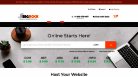 What Bigrock.com website looked like in 2020 (3 years ago)