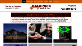 What Baldinos.com website looked like in 2020 (3 years ago)