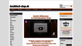 What Backblech-shop.de website looked like in 2020 (3 years ago)