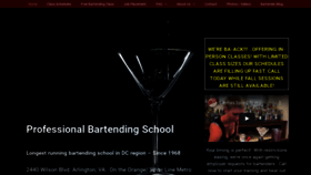 What Bartending-school.com website looked like in 2020 (3 years ago)