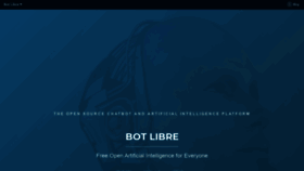 What Botlibre.org website looked like in 2020 (3 years ago)
