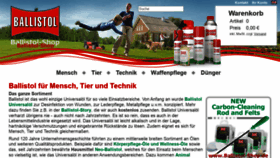What Ballistol-shop.de website looked like in 2020 (3 years ago)