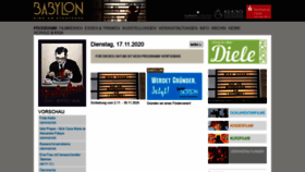 What Babylon-kino-fuerth.de website looked like in 2020 (3 years ago)