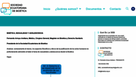 What Bioetica.org.ec website looked like in 2020 (3 years ago)