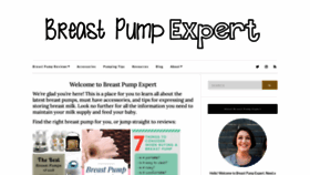 What Breastpumpexpert.com website looked like in 2020 (3 years ago)