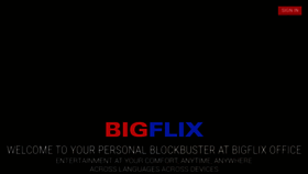 What Bigflix.com website looked like in 2020 (3 years ago)
