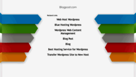 What Blogpost.com website looked like in 2020 (3 years ago)