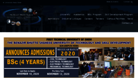 What Bbsutsd.edu.pk website looked like in 2020 (3 years ago)