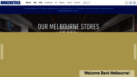 What Birkenstock.com.au website looked like in 2020 (3 years ago)