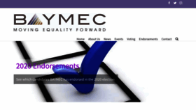 What Baymec.org website looked like in 2020 (3 years ago)