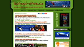 What Bonsai-dnes.cz website looked like in 2020 (3 years ago)