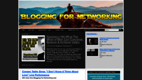 What Bloggingfornetworking.com website looked like in 2020 (3 years ago)
