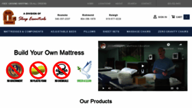 What Buildyourownmattress.com website looked like in 2020 (3 years ago)