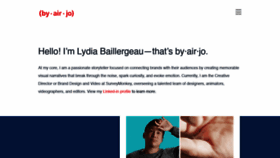 What Byairjo.com website looked like in 2020 (3 years ago)