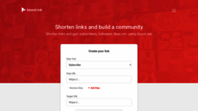 What Boost.ink website looked like in 2020 (4 years ago)