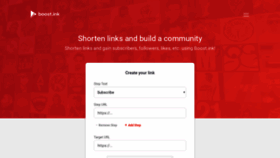 What Boost.ink website looked like in 2020 (3 years ago)