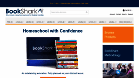 What Bookshark.com website looked like in 2020 (3 years ago)