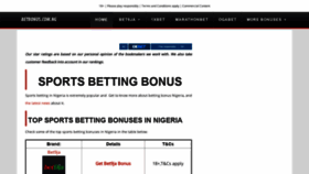What Betbonus.com.ng website looked like in 2020 (3 years ago)