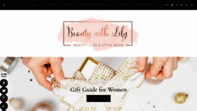 What Beautywithlily.com website looked like in 2020 (3 years ago)