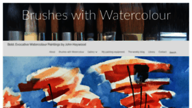 What Brusheswithwatercolour.com website looked like in 2020 (3 years ago)