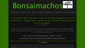 What Bonsaimachos.de website looked like in 2020 (4 years ago)