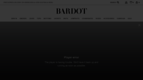 What Bardot.com website looked like in 2020 (3 years ago)