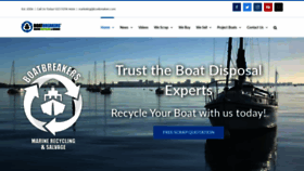 What Boatbreakers.com website looked like in 2020 (3 years ago)