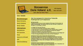 What Bueroservice-volland.de website looked like in 2020 (3 years ago)
