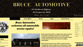 What Bruceautomotive.com website looked like in 2020 (3 years ago)
