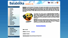 What Balabolka.site website looked like in 2020 (3 years ago)
