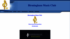 What Bhammusicclub.org website looked like in 2020 (3 years ago)