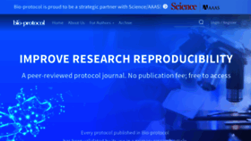 What Bio-protocol.org website looked like in 2020 (4 years ago)