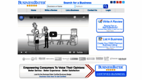 What Businessrater.com website looked like in 2020 (3 years ago)