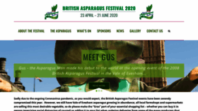 What Britishasparagusfestival.org website looked like in 2020 (3 years ago)