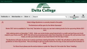 What Bookstore.delta.edu website looked like in 2020 (3 years ago)
