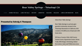 What Bearvalleysprings.com website looked like in 2020 (3 years ago)