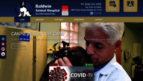 What Baldwinanimalhospital.com website looked like in 2020 (3 years ago)