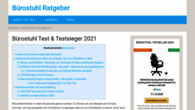 What Buerostuhl-testsieger.de website looked like in 2020 (3 years ago)