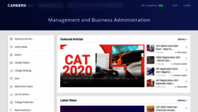 What Bschool.careers360.com website looked like in 2020 (3 years ago)