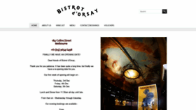 What Bistrotdorsay.com.au website looked like in 2020 (3 years ago)