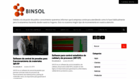 What Binsol.com.ar website looked like in 2020 (3 years ago)