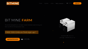 What Bitmine.farm website looked like in 2020 (4 years ago)