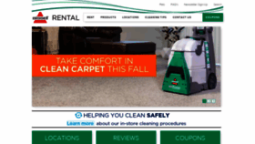 What Bissellrental.com website looked like in 2020 (3 years ago)