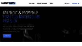 What Bailoutwatch.org website looked like in 2020 (3 years ago)