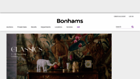 What Bonhams.com website looked like in 2020 (3 years ago)