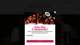 What Bridalshower101.com website looked like in 2020 (3 years ago)