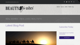 What Beautyforashes.com website looked like in 2020 (3 years ago)
