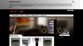 What Brik-audio.com website looked like in 2020 (5 years ago)
