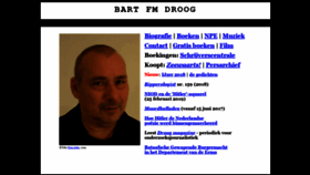 What Bartfmdroog.com website looked like in 2020 (4 years ago)