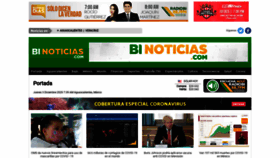 What Binoticias.com website looked like in 2020 (3 years ago)